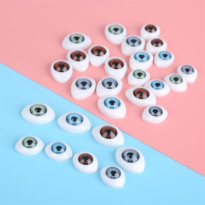 #ad 20 Pcs Plastic Eyes Toys For Plush Animals Amateur DIY Dolls Manufacture Crafts $4.68