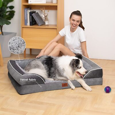 Orthopedic Dog Bed Medium Large Memory Foam Pet Sofa Cushion Removable Cover $47.97