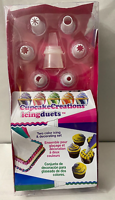 #ad Cupcake Creations Icing Duets Easy Cupcake Decorating Set $10.00