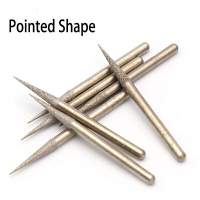 #ad 3mm Shank Brazed Diamond Tip shape Grinding Head 2.1mm 3mm Dia For Grinding Tool $2.07
