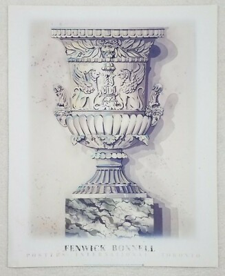 #ad Vintage Fenwick Bonnell Toronto Winged Lion Urn 30quot;x24quot; poster print Canada 1987 $44.99