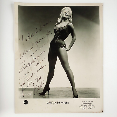 #ad Gretchen Wyler Signed 8x10 Photo 1950s Guys Dolls Silk Stockings Broadway B581 $41.95