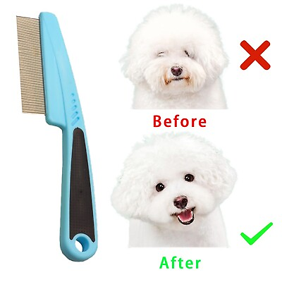 #ad 2 Pcs Flea CombDog Comb Cat Comb Dog Hair Comb Pet Combs Pet Grooming Comb Flea $9.00