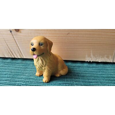 #ad Golden Retriever Dog Figure Small Dollhouse Toy Early 2000#x27;s $4.00
