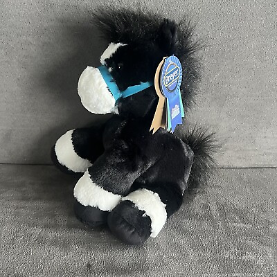#ad Black Breyer Bridle Buddies Black Horse Stuffed Animal Aurora So Soft New $18.35