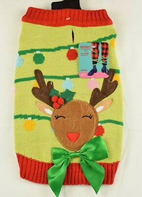 #ad #ad Merry Markings Oh Deer Holiday Reindeer Sweater Dog Medium $17.01