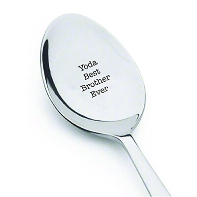 #ad Yoda best brother ever cute spoon engraved spoon coffer lover engraved s... $14.60