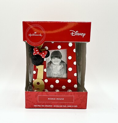 #ad Hallmark Disney Minnie Mouse 2019 Photo Picture Frame Christmas Ornament New $12.00