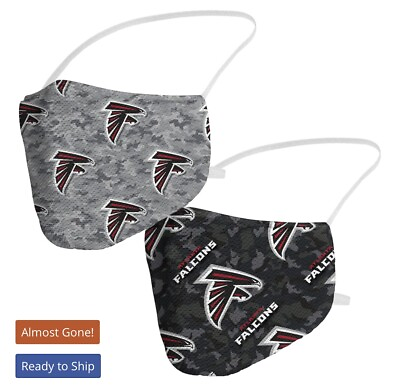 #ad Atlanta Falcons NFL Football Face Masks 2 Pack Adult New $4.95