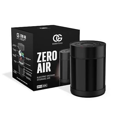 #ad ZERO AIR Electric Vacuum Storage Stash Jar 380ml Onyx $59.99