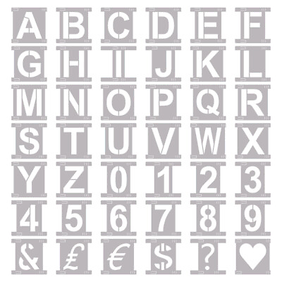 #ad Reusable Large Alphabet Letter Numbers Stencils for Diy Art Wall Chalkboard Sign $12.69