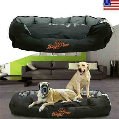 #ad Waterproof XXL Extra Large Jumbo Orthopedic Sofa Dog Bed Pet Mat Kennel Washable $135.86