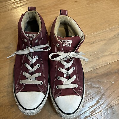 #ad Converse All Star Chuck Taylor Shoes Canvas Low Top Ox Maroon size M 10.5 W 12 $22.00