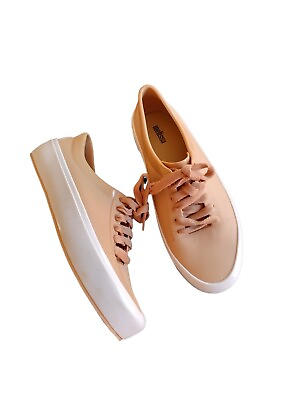 #ad Melissa Sneakers PVC Camel Lace Up Size US 10 $23.00