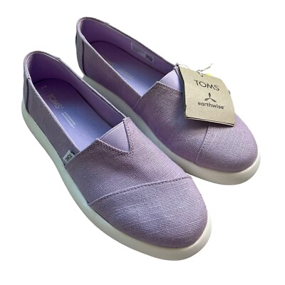 #ad Toms NEW Alpargata Mallow Orchid Heritage Canvas Slip On Shoe Wmns 8 $35.00