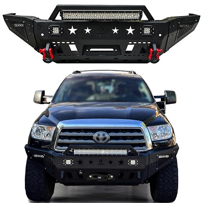 #ad #ad Vijay For 2011 2016 Sequoia Front Bumper w Winch Plate and 5xLED Lights $739.99