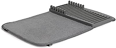#ad Rack and Microfiber Dish Drying Mat Space Saving Lightweight Design Folds up for $21.00