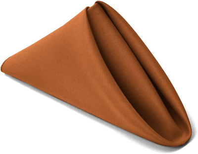 #ad 17X17 Inch Polyester Cloth Napkins Set of 6 Copper $23.98