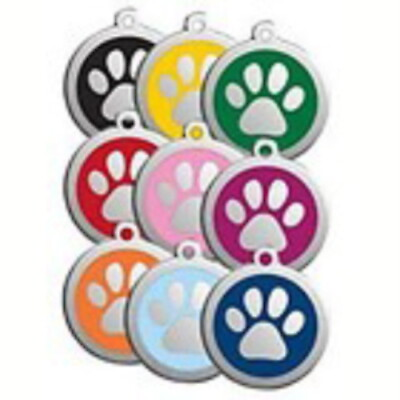 #ad Red Dingo Dog Cat ID Pet Tag FREE Personalized Engraved Free Ship PAW PRINT $14.75