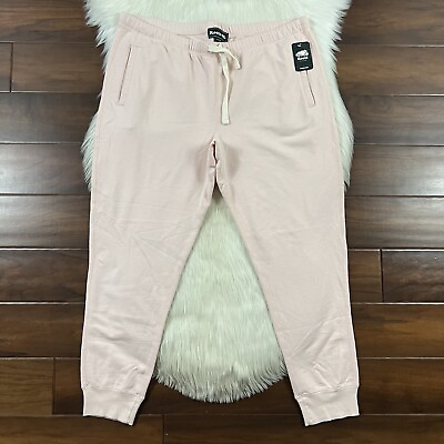 #ad Roots Canada Women#x27;s Size XL Pink Cloud Cozy Slim Cuff Jogger Sweatpants Pants $36.95