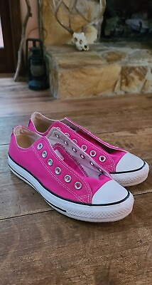 #ad Converse Ox Hot Pink Low Top Sneakers 137838F W7 M5 Barbiecore No Laces $24.99