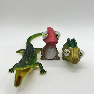 #ad Unbranded Squeeze Toys Alligator Dinosaurs Pop Big Eyes Toy Lot Of 3 $9.99