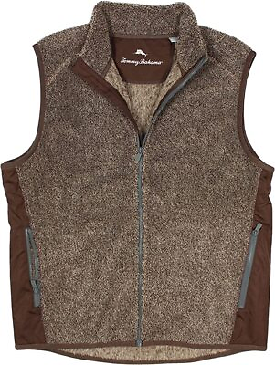 #ad Tommy Bahama Men#x27;s ST226116 Cascade Cozy Vest Color: Expresso Size Small $99.98