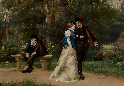 #ad Pierre Jean van der Ouderaa The Disappointed Suitor 1873 17quot;x22quot; Art Print $79.99