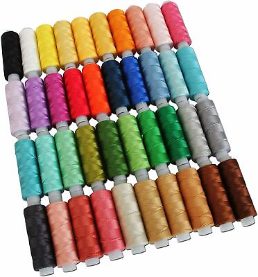 #ad PEARL PERLE COTTON THREAD 40 COLORS BY THE SPOOL 75 YDS SIZE 8 THREADART $9.49