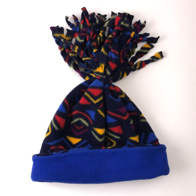 Retro Colorful Fleece Pattern Winter Hat with Crazy Amount of Pom Pom Tassel $26.75