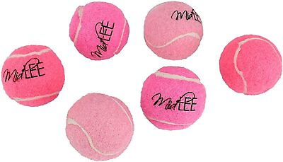 #ad Mini 1.5quot; Squeaky Dog Tennis Balls Pink Set of 6 $25.01