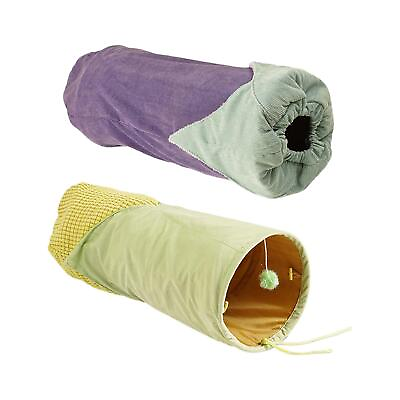 #ad Folded Cat Tunnel Folding Durable Play Toys for Hamster Kitten Small Animals $31.14