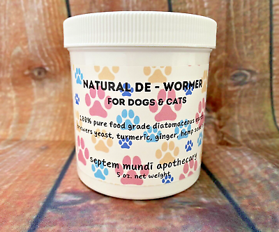 #ad Natural Dog Puppy Cat Kitten Dewormer Supplement Immune Support Powder Remedy $26.99