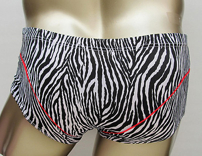 #ad H8603 Hot Sexy Mens Trunks Zebra Printed back $11.99
