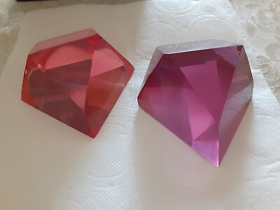 #ad Paperweight Acrylic Crystal Shape $7.00