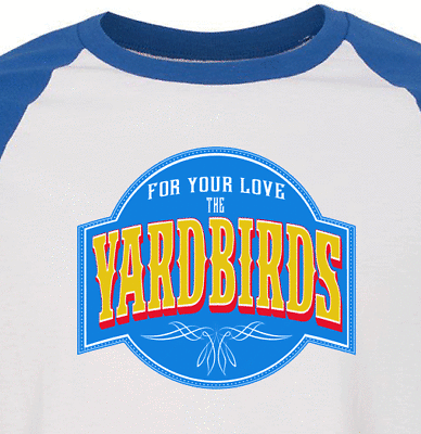 #ad YARDBIRDS blue T SHIRT new all Sizes XL 60s rock $10.50