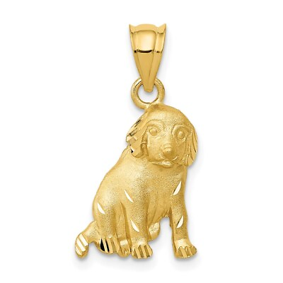 #ad 14k Dog Charm Bracelet Necklace $241.80