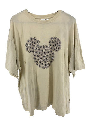 #ad Disney Mickey Mouse Short Sleeve T Shirt Men#x27;s Size Medium Brown $10.39