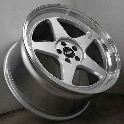 #ad 18x9.5 Hyper Silver Wheels ESR CR5 5x120 22 Set of 4 72.56 New $1159.00