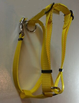 #ad Adjustable Dog Harness Hand Made Metal Buckle Easy Fit Walk With Matching Leash $28.95