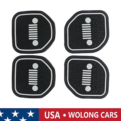 #ad 4x Car Beverage Cup Mat Fits for 2018 2022 Jeep Wrangler 2020 2022 Gladiator $11.49