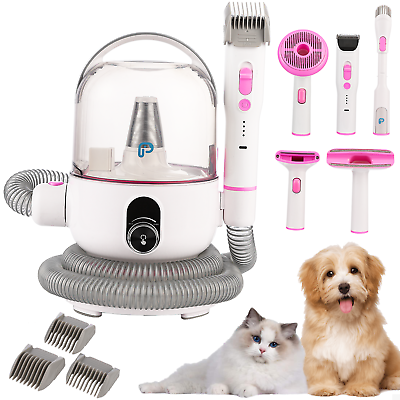 #ad Pet Dog Grooming Vacuum Kit Professional Hair Shedding Brush Clipper Tool Cat $79.99