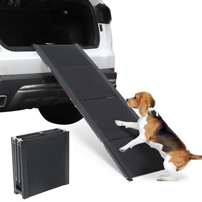 #ad Dog Car Ramp for Large Dogs Folding Portable Pet Steps 62quot; Long amp; 17quot; Extra ... $102.58