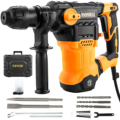 #ad VEVOR Electric Rotary Hammer Drill 1500W SDS Plus 1 1 4quot; Chipping Hammer Drill $78.99