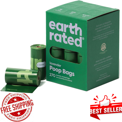 #ad Earth Rated Lavender Dog Poop Bags Leak Proof Extra Thick Pet Waste Bags 270 ct $29.99
