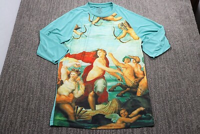 #ad Black Smith The Birth of Venus Graphic Art Tee Shirt 3 4 Sleeve Stretch Men#x27;s L $26.77