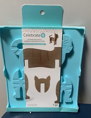 #ad NEW Celebrate It Scottie Dog Silicone Mold For Candy Ice Cubes Chocolate $6.00