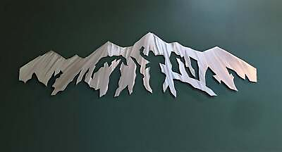 Large Home Decor Breckenridge Colorado Ski Lodge Mountains Resort Metal Wall Art $285.00