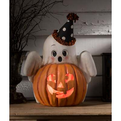 #ad Bethany Lowe Halloween Boo Ghost Jack O Lantern Luminary TJ3304 $159.00