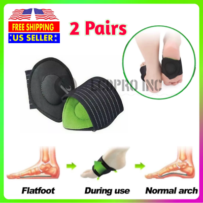 #ad 2 Pair Plantar Fasciitis Therapy Wrap brace Arch Support for Heel Foot Pain US $6.88